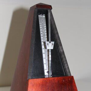 Vintage Wittner Key Wind Up Metronome Made West Germany - No Cover - Tested
